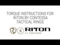 Riton by Contessa 30mm Tactical Rifle Scope Rings
