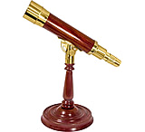 Image of Barska AnchorMaster 15-45x50 Brass / Mahogany Spy Glass - Handcrafted Spotting Scope w/ Desktop Pedestal AA10614