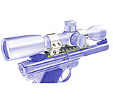 Image of B-Square Rim Fire Semi-Auto Pistol Mounts - Ruger MK 1, MK II Predrilled / Slabside, Stainless Steel 42874