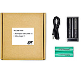 Image of DNT Optics 18650 Flat Top Batteries w/ Charger