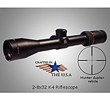 Image of Kruger Optical 2-8x32mm K4 Hunting Rifle Scope w/ Hunting Duplex Reticle