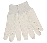 MCR Safety Canvas Work Gloves, Clute Pattern with Knit Wrist, Cotton Polyester Blend, Straight Thumb