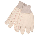 Image of MCR Safety Double Palm Work Gloves, 18oz Corded Cotton Blend, Clute Pattern with Straight Thumb, Knit Wrist