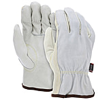 Image of MCR Safety Leather Drivers Work Gloves, CV Grade Cow Grain Palm with Split Leather Back, Keystone Thumb