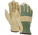 Image of MCR Safety Luminator Leather Drivers Insulated Work Gloves, Grain Pigskin Leather Palm and Hi-Vis Back, Thermosock Lined and Keystone Thumb
