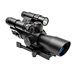 Image of NcSTAR Mark III Tactical Rangefinder Rifle Scope 4X32/Flashlight &amp; Green Laser Combo Package