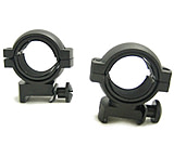 Image of NcSTAR Scope Ring - 30mm Weaver Ring / Black / Flat Stud-low with 1 inch Insert RB18-2