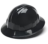 Image of Pyramex Full Brim 4-Point Ratchet Suspension Hard Hat - Black