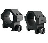 Image of Yankee Hill Machine 4-Screw Low Profile Scope Ring Set Short 30mm Picatinny Matte Black YHM-304A