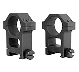 Image of Yankee Hill Machine 4-Screws Scope Rings AR-Tall One Inch Weaver Matte Black YHM-240B