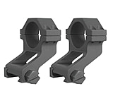 Image of Yankee Hill Machine Dual Offset Scope Ring Set One Inch Picatinny Matte Black YHM-247-KA