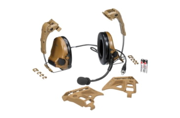 Image of 3M V Headset, w/ IHPS Attachment, Single Lead, Coyote Brown, MT20H682HPS-47 CY