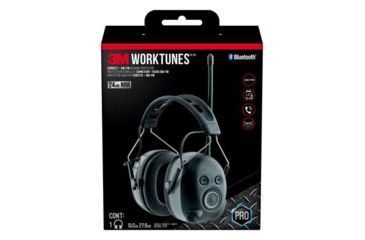 Image of 3M WorkTunes Wireless Hearing Protector w/Bluetooth Technology,Display,6ea 90542-3DC, 90542-QP-6