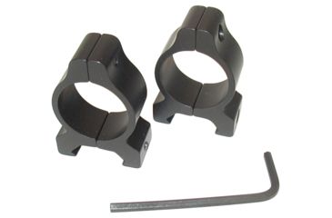 Image of ADCO Scope Rings 1in, Black, RGB