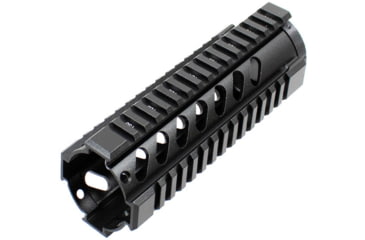 Image of AIM Sports Inc AR Free Float Carbine Length Quad Rail/V3, 7in, Black, Medium, MT060