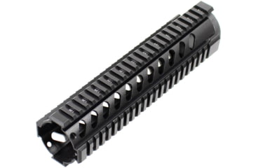 Image of AIM Sports Inc AR Free Float Mid Length Quad Rail/V3, 10in, Black, Medium, MT061