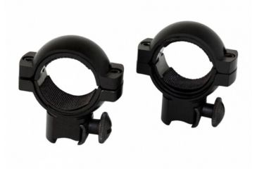 Image of AimSports 30mm Rings 3/8 Dovetail/1in. Insert-Medium, Black QD30M