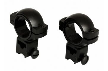 Image of AimSports 30mm Rings 3/8in. Dovetail/1in. Insert-High, Black QD30T