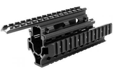 Image of AimSports AK/Romanian Tactical Quad Rail, Black MK003Q, EDEMO1