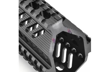 Image of AimSports Full Length Tactical Shotgun Quad Rail w/ Side R870/R1100, Black MTQSG1, EDEMO1