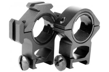 Image of AimSports Tri-Ring Mount/30mm/1in. Insert-High, Black QT01