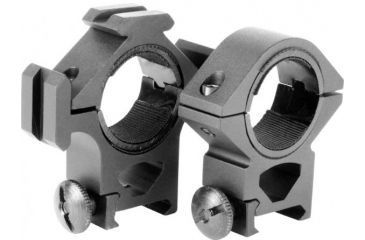 Image of AimSports Tri-Ring Mount/30mm/1in. Insert-Medium, Black QT02