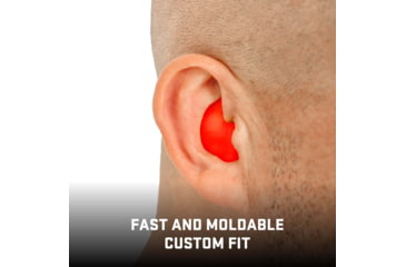 Image of Allen ULTRX Silicone Putty Ear Plugs, 3-Pairs, Orange, 4123