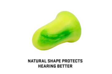 Image of Allen ULTRX Tapered Foam Ear Plugs, Yellow/Lime Green, 25 Pair, NRR 32dB, 4116