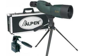 Image of Alpen 15-45x60 Waterproof Compact Spotting Scope, Tripod Car Window Mount, Travel Case 725KIT