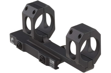 Image of American Defense Manufacturing 2in Offset - 34mm Dual Ring Scope Mount w/ 1/2in Titanium GI Bolts, Black, Small, AD-RECON-34-TGIB