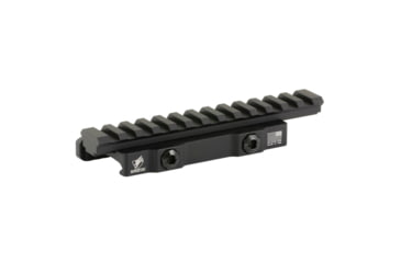 Image of American Defense Manufacturing AD-1700, Quick Detach Riser Riflescope Mount, Fits Picatinny, Anodized Finish, Black, AD-1700-XLR-STD