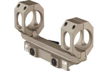 Image of American Defense Manufacturing Dual Ring Scope Mount Straight Up, Spaced Wide to Fit Larger Scoped Like SCHMIDT &amp; BENDER, 32mm Rings, Flat Dark Earth, AD-RECON-SW 32 STD FDE-TL