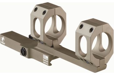 Image of American Defense Manufacturing Dual Ring Scope Mount w/ a 3in Offset, Single QD Lever, 1in Rings, Flat Dark Earth, AD-SCOUT-X 1 STD FDE-TL
