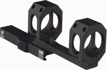 Image of American Defense Manufacturing Dual Ring Scope Mount w/ a 3in Offset, Single QD Lever, 34mm Rings, Black, AD-SCOUT-X 34 STD-TL