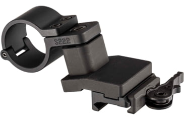 Image of American Defense Manufacturing Magnifier Swing Off Mount - Lower 1/3rd, w/Hinge Release Ring, Standard Lever, Black, AD-SM-01-HR STD