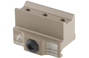 Image of American Defense Manufacturing Modular Base w/ Tac Lever, Flat Dark Eath, 1.8 in, AD-B5-FDE-TAC-R
