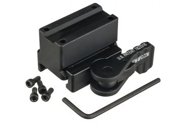 Image of American Defense Manufacturing Trijicon MRO Mount Lower 1/3rd Co-Witness, Tactical Lever, Black, AD-MRO-11 TAC R