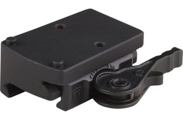 Image of American Defense Manufacturing Trijicon RMR Mount w/ iron sight co-witness using Troy Iron Sights, Black, AD-RMR-MID STD-TL
