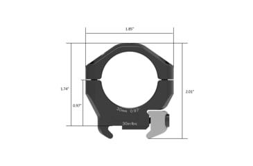 Image of Arken Optics Halo Titanium Scope Rings
