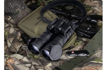 Image of Armasight Eagle Ghost Dual Tube 3x Night Vision Binocular Gen 3 &quot;Ghost&quot; White Phosphor, Black NSBEAGLE03G3DA1