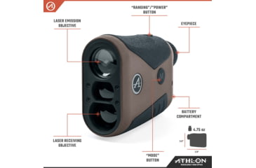 Image of Athlon Optics Talos 800 Yard Golf Rangefinders, Tan, 505002