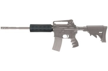 Image of AR-15 Carbine Free Float Forend Long Rail Package mounted to rifle