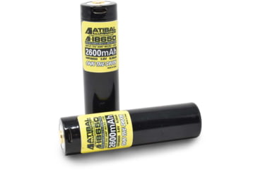 Image of Atibal Illumination 18650 USB Rechargeable Batteries, 1 Pair, Black, Ai-650B-USB