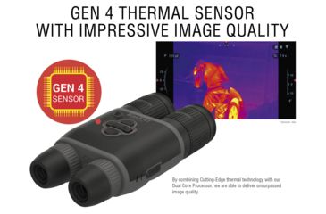 Image of ATN Binox-4T 640-1.5-15x Thermal Rangefinder Binocular, Black / Grey, TIBNBX4642L