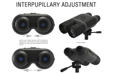 Image of ATN Binox-4T 640-1.5-15x Thermal Rangefinder Binocular, Black / Grey, TIBNBX4642L