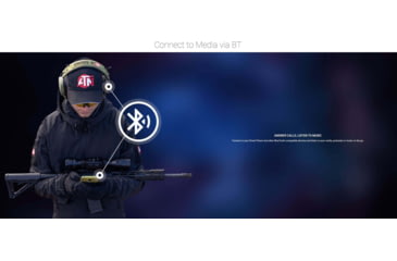 Image of ATN X-Sound Hearing Protector, Electronic Earmuffs w/Bluetooth, Camo, ACPROTXSND