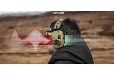 Image of ATN X-Sound Hearing Protector, Electronic Earmuffs w/Bluetooth, Camo, ACPROTXSND