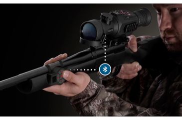 Image of ATN X-TRAC Tactical Bluetooth Remote Access Control, Black and Red, ACMURCNTRL1, EDEMO1