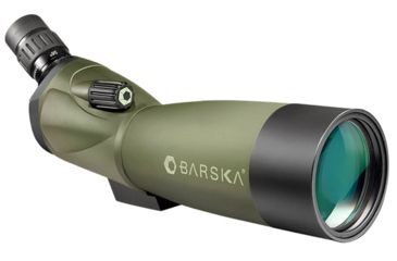 Image of Barska 20-60x60 Blackhawk Waterproof Spotting Scope, Angled, Green, w/ Tripod, Soft Case, Hard Case, AD11284