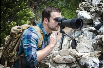 Image of Barska 25-125x88 WP, Benchmark Spotting Scope, Straight, w/ 2 Tripods, 2 Cases